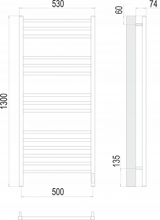 Ватикан П15 500х1300 электро (sensor quick touch) Полотенцесушитель TERMINUS  Пятигорск - фото 3