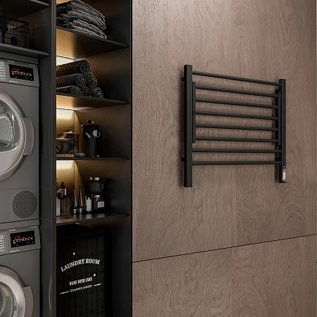 Горизонт П8 600х600 электро КС ЧЕРНЫЙ МУАР (sensor quick touch) Полотенцесушитель TERMINUS Пятигорск - фото 3