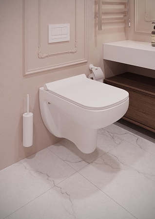 Подвесной унитаз Terminus Ното 550х350 белый Пятигорск - фото 7