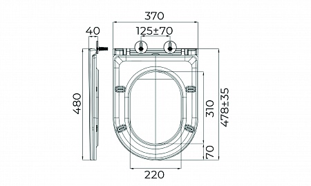 Сиденье для унитаза Terminus Классик цвет белый  Пятигорск - фото 7