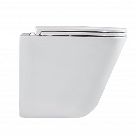 Подвесной унитаз безободковый Terminus Ватикан Монолит 490х340 белый Пятигорск - фото 4