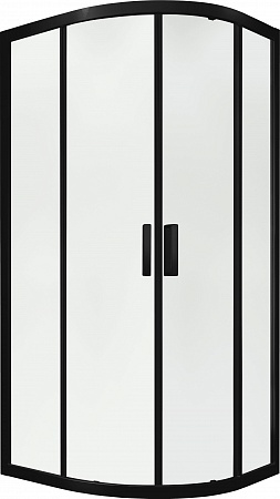 Душевой уголок слайдер Terminus Соренто 06 1000х1000х2000  четверть круга чёрный Пятигорск - фото 1