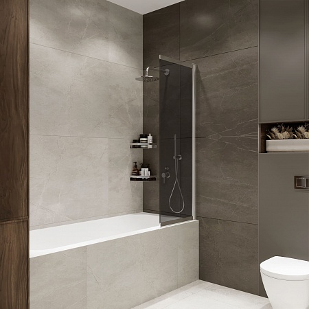 Шторка на ванну слайдер Terminus Ното 01 1500х900 проф.хром, тонированная Пятигорск - фото 2 Шторка на ванну слайдер Terminus Ното 01 1500х900 проф.хром, тонированная Пятигорск - фото 2