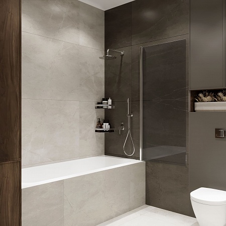 Шторка на ванну распашная Terminus Ното 02 1500х700 проф.хром, тонированная Пятигорск - фото 2 Шторка на ванну распашная Terminus Ното 02 1500х700 проф.хром, тонированная Пятигорск - фото 2