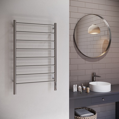 Аврора П8 500х850 Электро Полотенцесушитель TERMINUS Оружейная сталь Пятигорск - фото 3