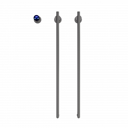 Рондо П2 350х760 электро Полотенцесушитель TERMINUS Оружейная сталь Пятигорск - фото 2