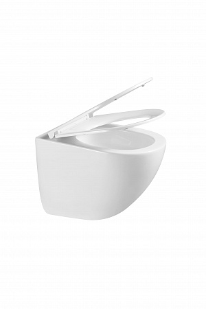 Подвесной унитаз безободковый Terminus Аврора Монолит 495х360 белый Пятигорск - фото 8