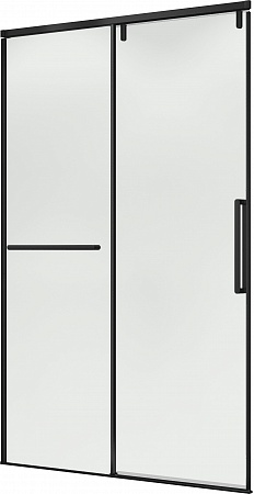 Душевая дверь в нишу слайдер Terminus Альба 01 1400х2200  чёрный Пятигорск - фото 1