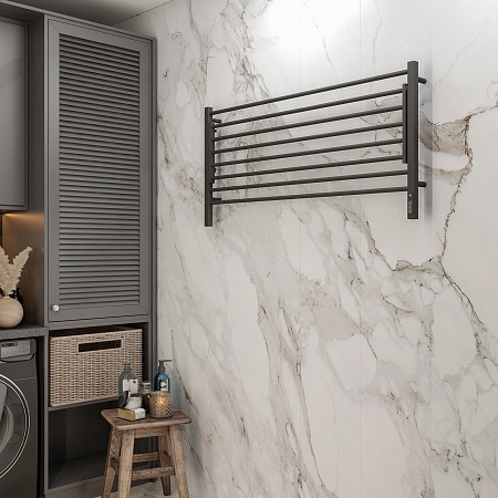 Горизонт П8 1200х600 электро КС ЧЕРНЫЙ МУАР (sensor quick touch) Полотенцесушитель TERMINUS Пятигорск - фото 3