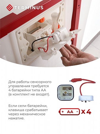 Сенсорная система инсталляции для подвесного унитаза 500х1125 (3 в 1) Terminus Пятигорск - фото 3