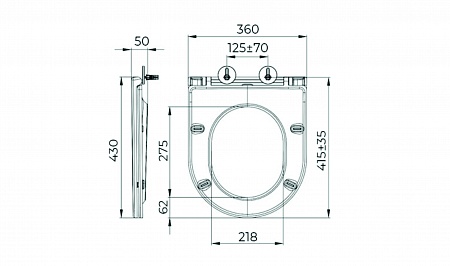 Сиденье для унитаза Terminus Аврора цвет белый  Пятигорск - фото 7