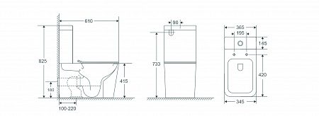 Напольный унитаз-компакт безободковый Terminus Ватикан 610х365 белый Пятигорск - фото 2 Напольный унитаз-компакт безободковый Terminus Ватикан 610х365 белый Пятигорск - фото 2